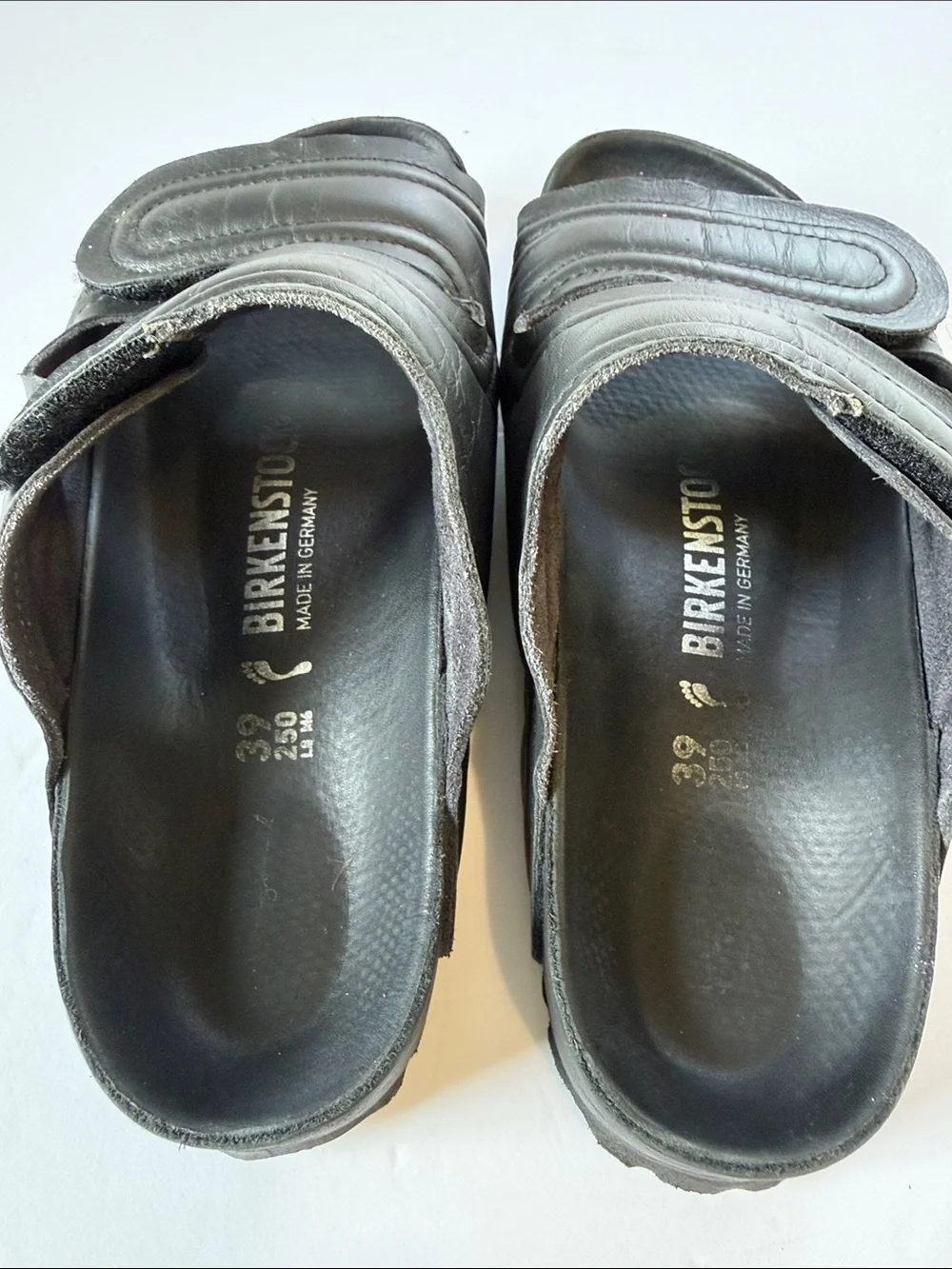 Birkenstock Black Men's Dual-Strap Slide Sandals